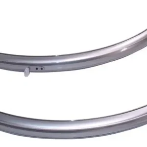 Aito Polkupyörän lokasuoja, 2 kpl, 28 tuuman renkaille, leveys 45 mm, hopea L-680/1185