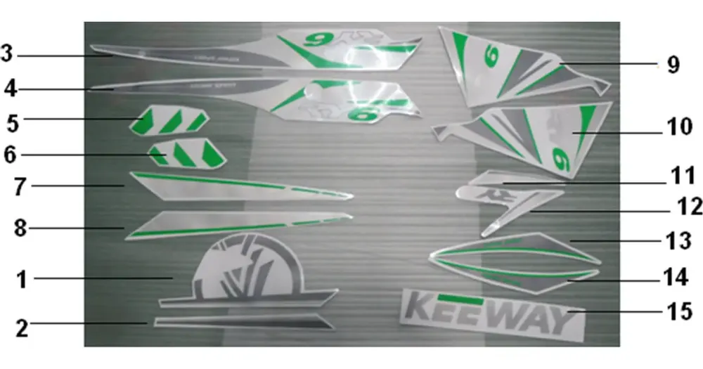 Osta Verkossa Tarra (14) etukatteeseen oikea H8 Keeway RY6 05524B67H804
