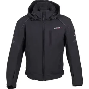 Kausialennus Tekstiilinen moottoripyörätakki, lyhyt, softshell, musta Roleff RO1513