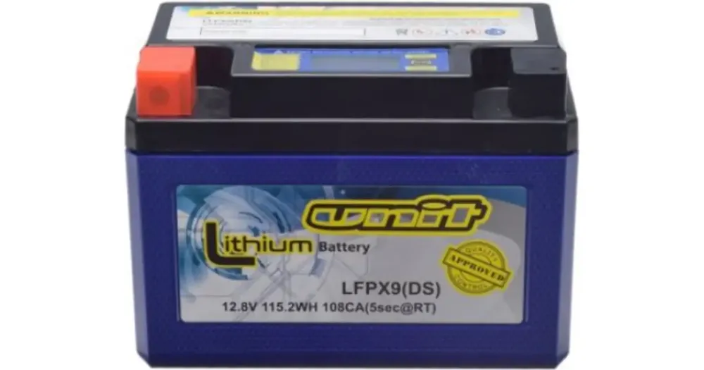 Suoraan Valmistajalta Unit LFPX9-BS litiumakku (YTX9-BS) 12V 180CCA