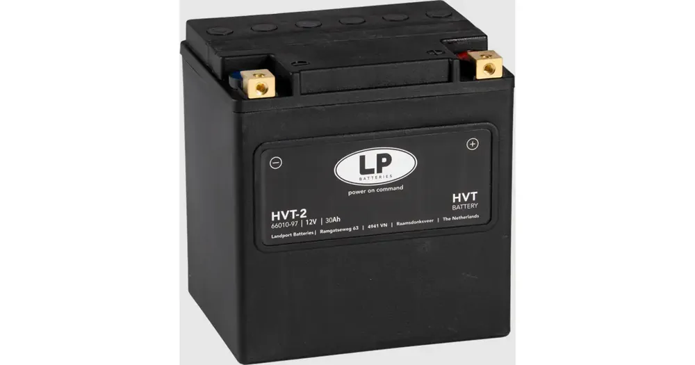 Erikoistarjous Landport Heavy HVT-2 HEAVY V-TWIN huoltovapaa akku 12V 30Ah 169x131x174mm 400CCA