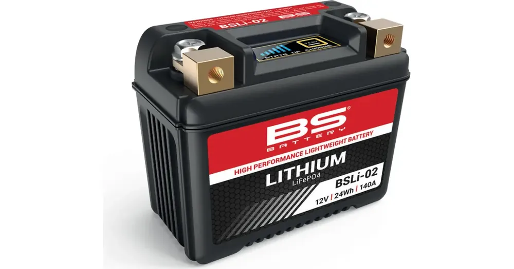 BS Battery LIFEPO4 BSLI-02 litiumrautafosfaattiakku (YTX4L-BS) 12V 2Ah 24Wh 106x56x85mm 140CCA Kampanjahinta