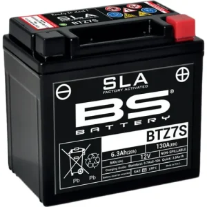 Huoltovapaa akku BS Battery BTZ7S (YTZ7S) 12V 6Ah 113x70x105mm 130CCA Päivän Tarjous