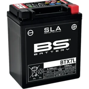 Tukkuhinta Huoltovapaa akku BS Battery BTX7L (YTX7L-BS) 12V 6Ah 113x73x130mm 100CCA