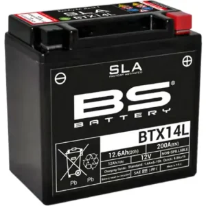 Kuuma Tarjous Huoltovapaa akku BS Battery BTX14L (YTX14L-BS) 12V 12Ah 150x87x145mm 200CCA