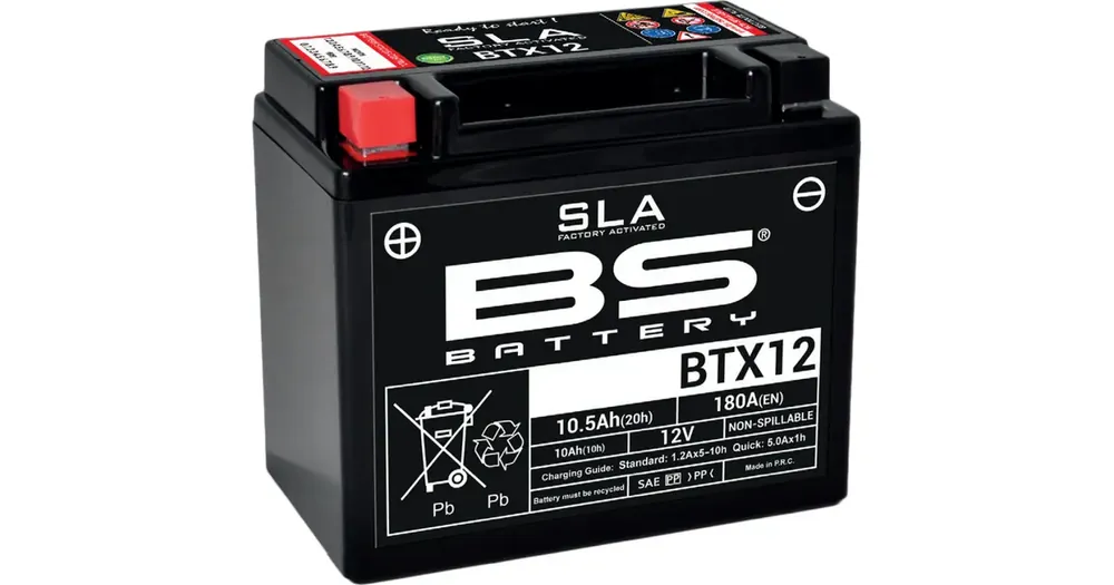 Alennettu Hinta Huoltovapaa akku BS Battery BTX12 (YTX12-BS) 12V 10Ah 150x87x130mm 180CCA
