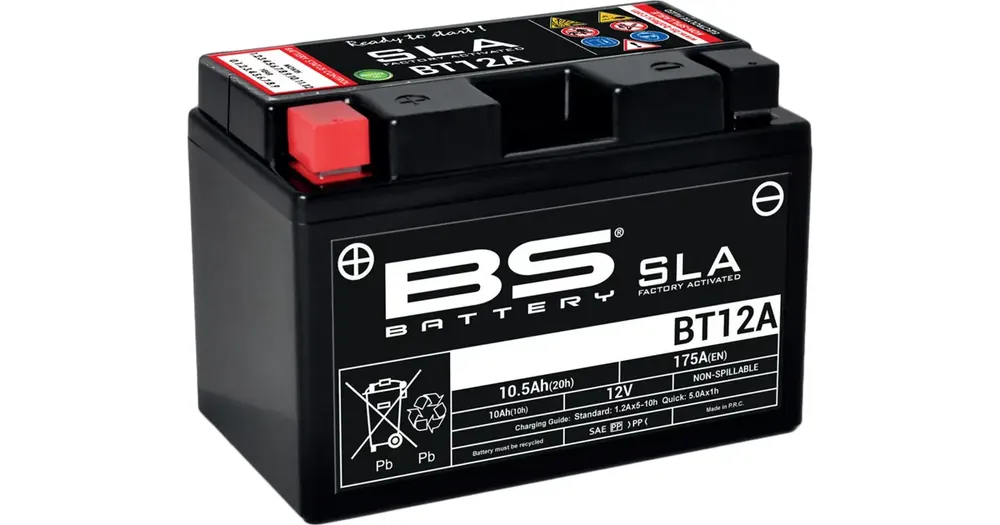 Huoltovapaa akku BS Battery BT12A (YT12A-BS, YT12A) 12V 10 Ah 150x88x105mm 175CCA Poisto