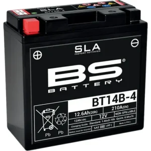Huoltovapaa akku BS Battery BT14B-4 (YT14B-4) 12V 12Ah 150x69x145mm 210CCA Kuuma Tarjous