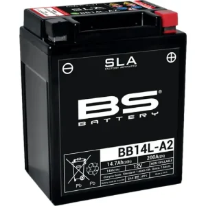 Bestseller Huoltovapaa akku BS Battery BB14L-A2(YB14L-A2) 12V 14Ah 135x90x167mm 200CCA