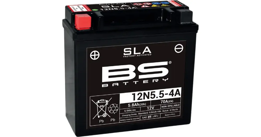 Paras Hinta Huoltovapaa akku BS Battery 12N5.5-4A (12N5.5-4A) 12V 6.5Ah 135x60x130mm 70CCA