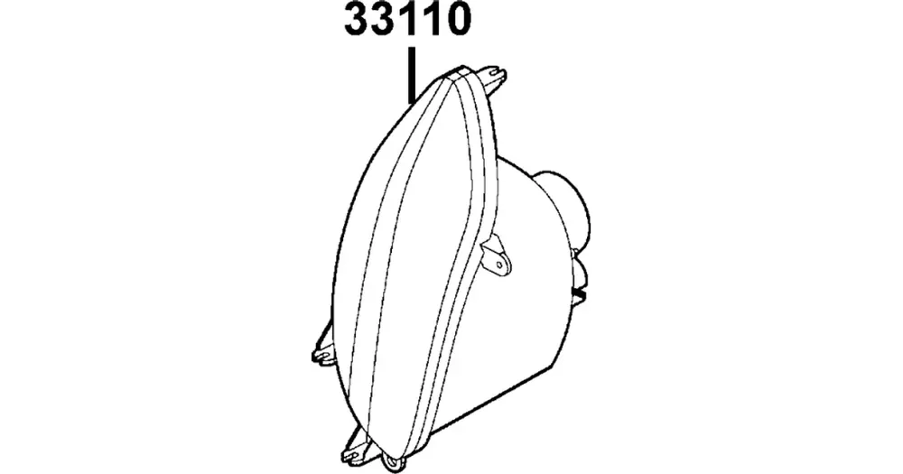 Superhinta Etulampun kotelo oikea, Kymco MXU 500