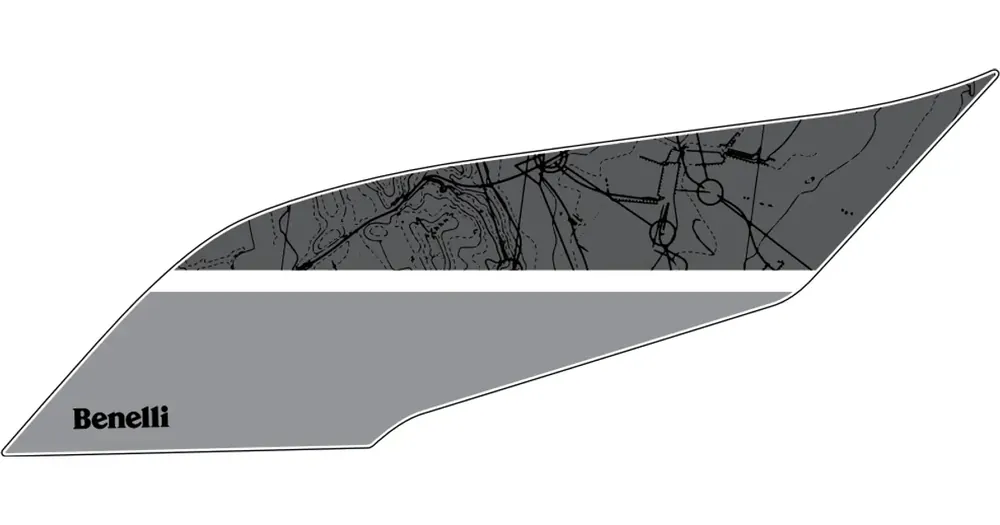 Polttoainesäiliön tarra oikea Benelli TRK 502X Euro 4 2020 Alennettu
