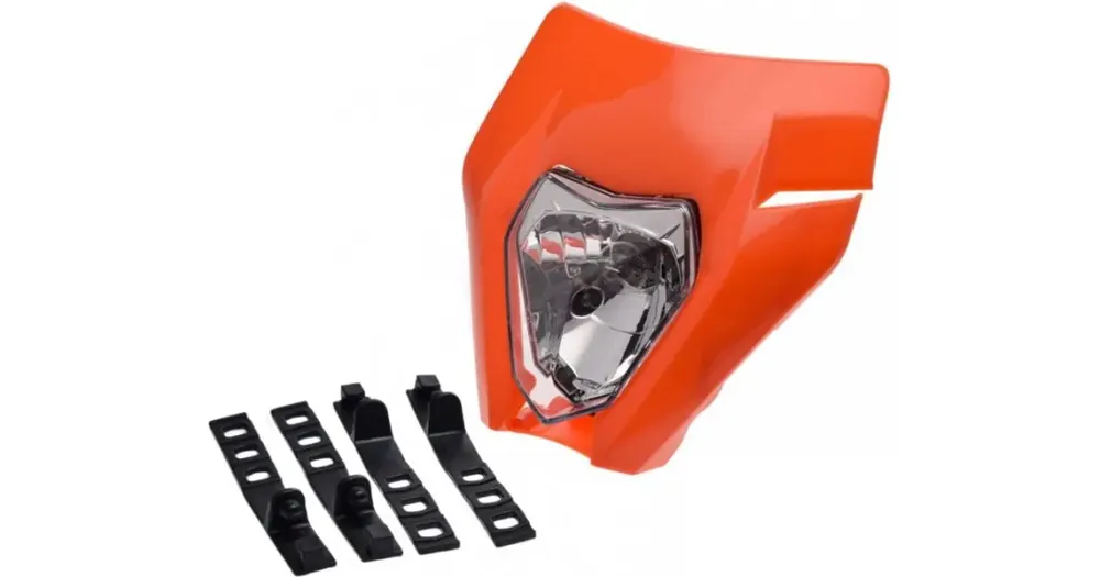 Superhinta Lampa universaali etuvalo suojuksella, oranssi