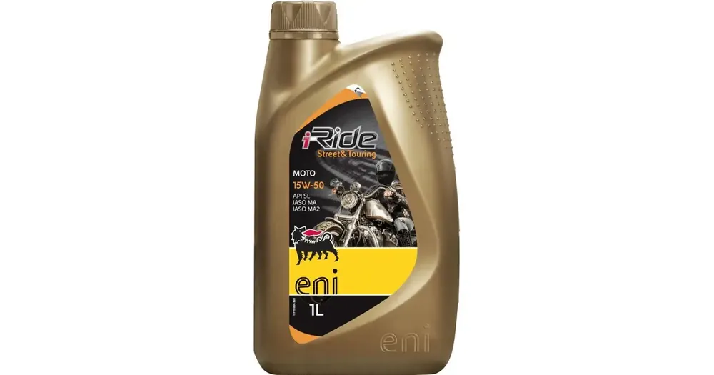 Agip i-Ride Street Touring MOTO ENI 4T -moottoriöljy, puolisynteettinen 15W50 1L Bestseller