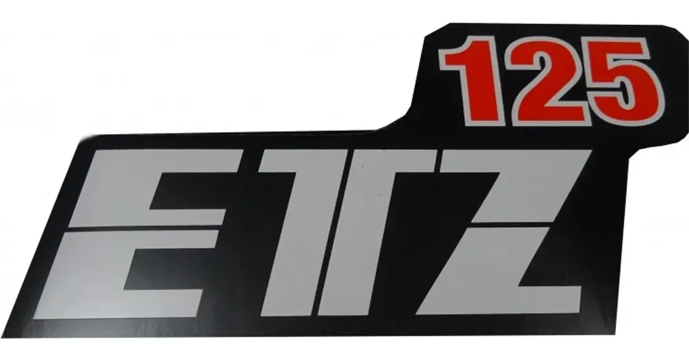 Poisto MZ ETZ 125 sivukatteiden tarra