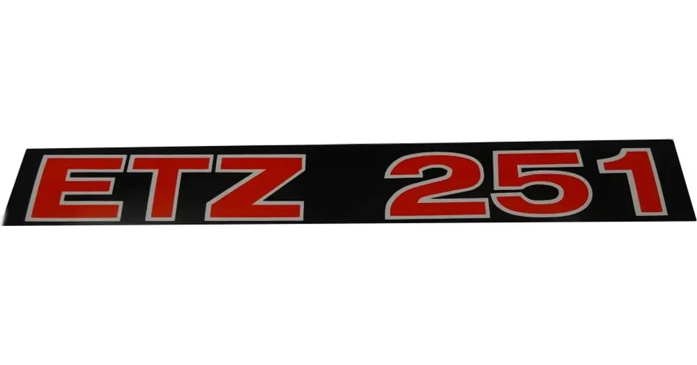 Uutuus Sivukatteiden tarra - raita MZ ETZ 251