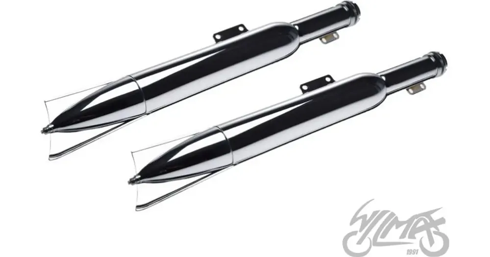 Jawa 250 350 (vanha malli) "rybka" -tyyppinen äänenvaimennin, 2 kpl Halpa