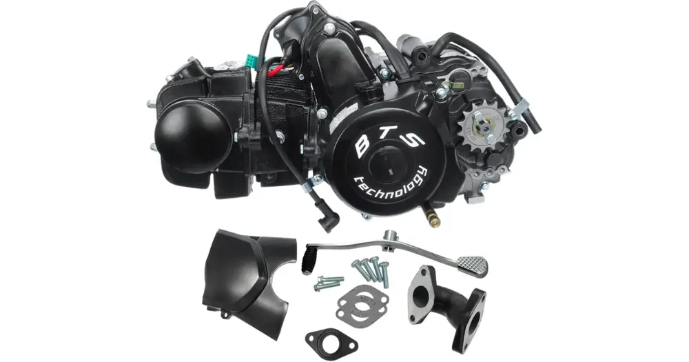 Alkuperäinen Moottori, 125cc, täydellinen, 1+1 vaihdetta, mönkijä, ATV, BTS Moretti Parts