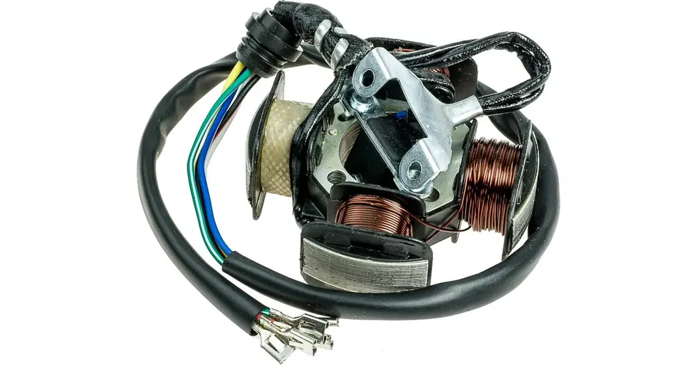 Loppuunmyynti Staattori, magneeton staattori, laturin staattori, Romet CRS50, ZK50 / Barton TZR / Benzer Aston