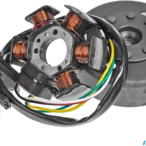 Ilmainen Palautus Staattori, sytytyspuola, magneetto, Tec, Aprilia / Derbi / Gilera 50 (Ducati / Kokusan - mallit ilman starttia)