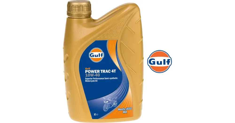 Alennus Moottoriöljy 4T GULF POWER TRAC 10W40 puolisynteettinen 1L