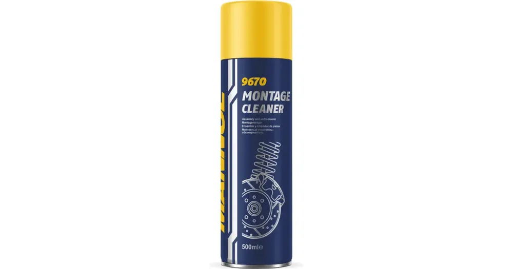 Kuuma Tarjous Mannol 9670 Montage Cleaner Jarrujen rasvanpoistoaine 500ml