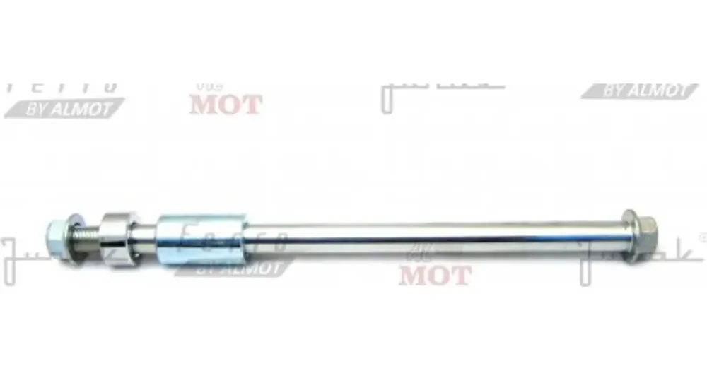 M14x285 taka-akseli sarja (akseli + 2x holkki + mutteri) Junak 904, Junak 126 Lähetetään Heti