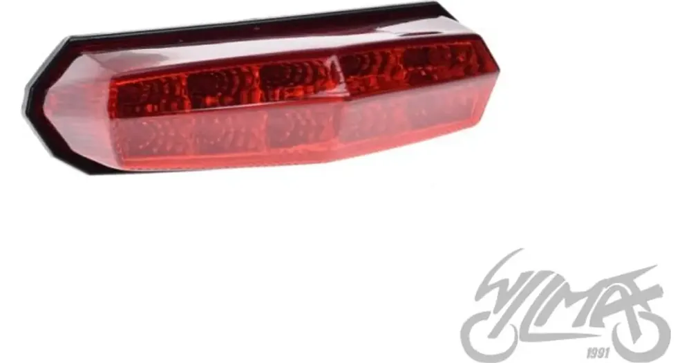 Eniten Myyty Lampa LED-takavalo, 3 johdinta, Derbi Senda -malliin, punainen kupu