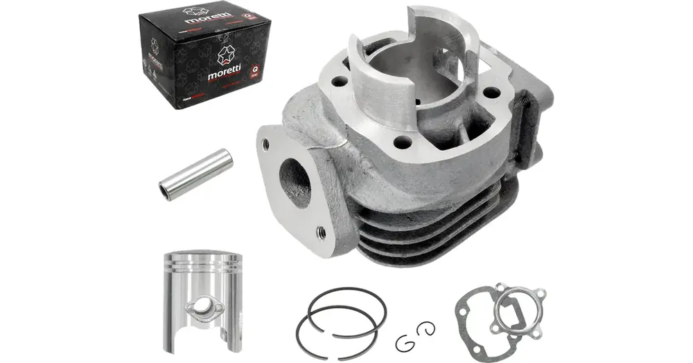 Sylinterisarja 40.00mm 50cc, männäntappi 10mm, Moretti Parts, Minarelli CW 50 2T AC pystymallinen Alennettu Hinta