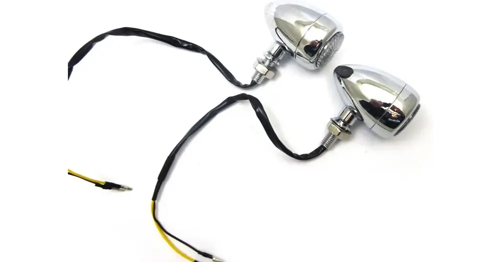 Tilaa Heti LED-vilkut, metalliset, pyöreät, kromi