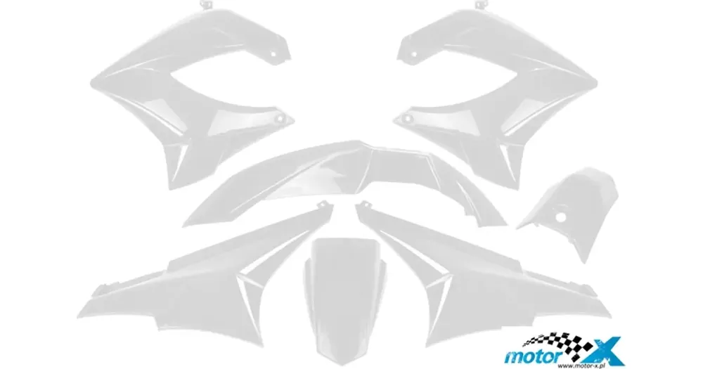 Flash-Tarjous TNT-korisarja, 7 osaa, valkoinen, Derbi Senda R, Senda SM 00-09 / Gilera RCR, SMT
