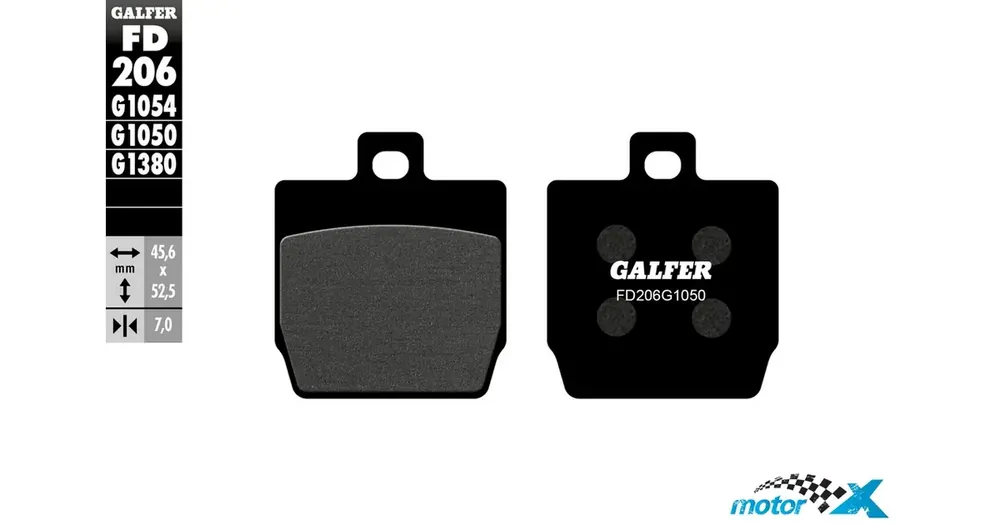 Galfer Semi Metal Scooter FD206G1050 -jarrupalat Vain Rajoitetun Ajan