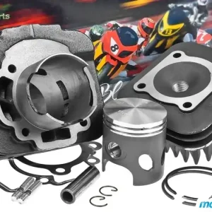 Uusi Kokoelma Sylinterisarja kannella Top Performances Black Trophy 70cc, Gilera / Piaggio AC