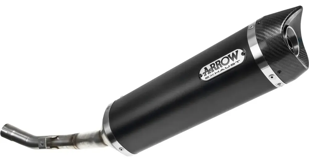 Korkea Laatu Pakoputken päätykappale, Arrow Thunder Aluminium Dark Carbon äänenvaimennin, Yamaha WR 125 R 09-16 / WR 125 X 09-16 (E)