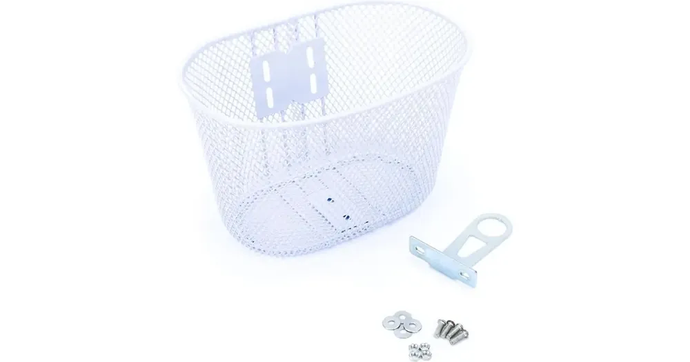 Pakollinen (Must-Have) Lasten polkupyöräkori, eteen, valkoinen, teräs, HB-047-1