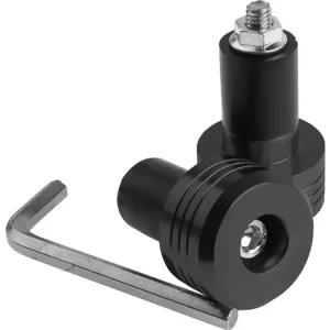 Ohjaustangon päätytulpat 17,7 mm mustat 2 kpl Bestseller