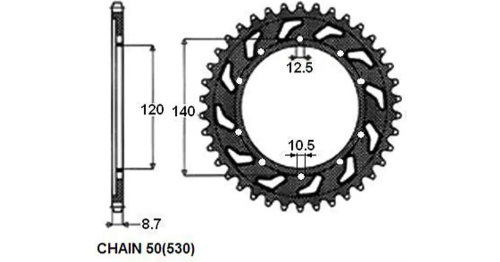 Takaratas SUNSTAR SUNR1-5500-44 (JTR1800-44) Osta Tänään