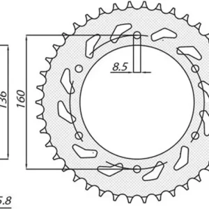 Älä Missaa Takaratas 520, 42 hammasta, Sunstar (JTR5)