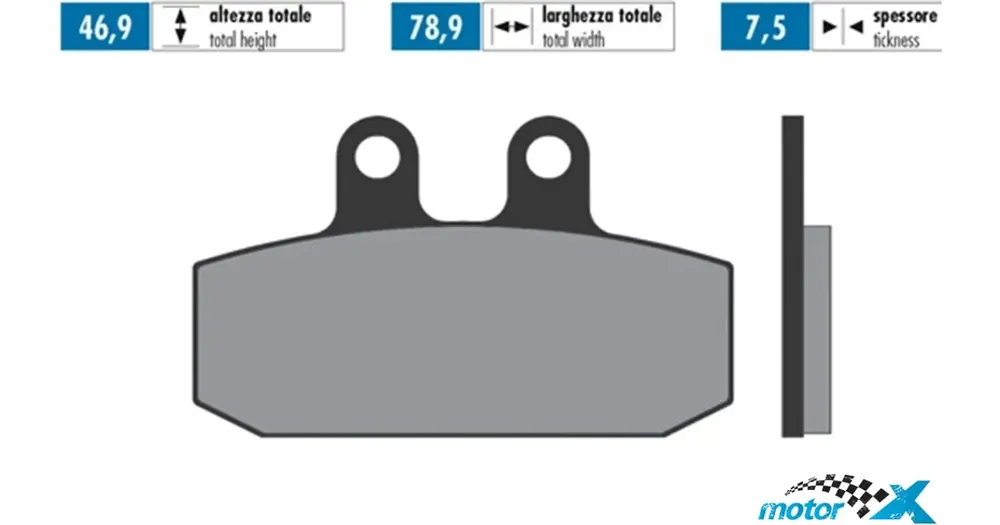 Alkuperäinen Polini S19 Original -jarrupalat