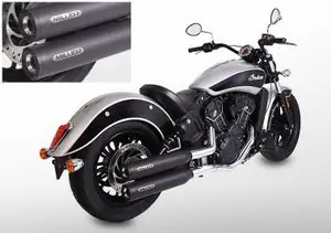 Miller Exhaust Noir Embout Standard VaimentinINDIAN 1130 SCOUT - 2015 - 2016 Tarjoushinta