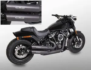 Korkea Laatu Miller Exhaust Poli Embout SlashCut Noir Koko Rivi