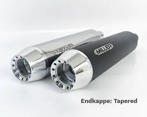 Alennus Miller Exhaust Noir Embout Conique Poli Ø50mm Universal Vaimentin
