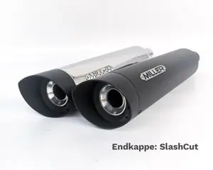 Viikonlopputarjous Miller Exhaust Noir Embout SlashCut Ø50mm Universal Vaimentin