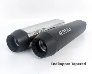Alennettu Hinta Miller Exhaust Poli Embout Conique Noir Koko Rivi