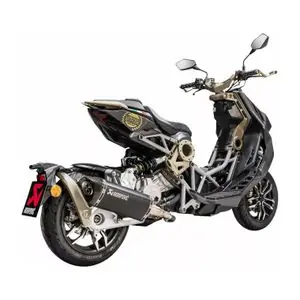 Aito Akrapovic Titane noir / Carbone Vaimentin