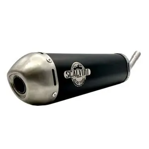 Loppuunmyynti Scalvini ALU/INOX BLACK Vaimentin - MustaSHERCO 125 125 SE-R RACING - 2018 - 2021