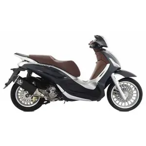 Aito Arrow Urban Alu Dark embout noir mat Vaimentin - MustaPIAGGIO 300 BEVERLY 300 HPE - 2021 - 2024