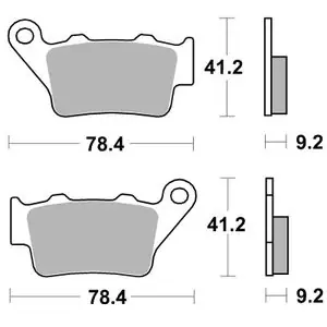 SBS 675LS Sinter Metallifrittinen takana Jarrupalat Tukkuhinta