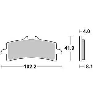 Superhinta SBS 901HS Sinter Metalli Sinteröity Etu Jarrupalat