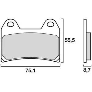 Superhinta Brembo Organinen ennen Jarrupalat